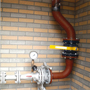 Aansluiting gasleiding van gasmeter naar ketel